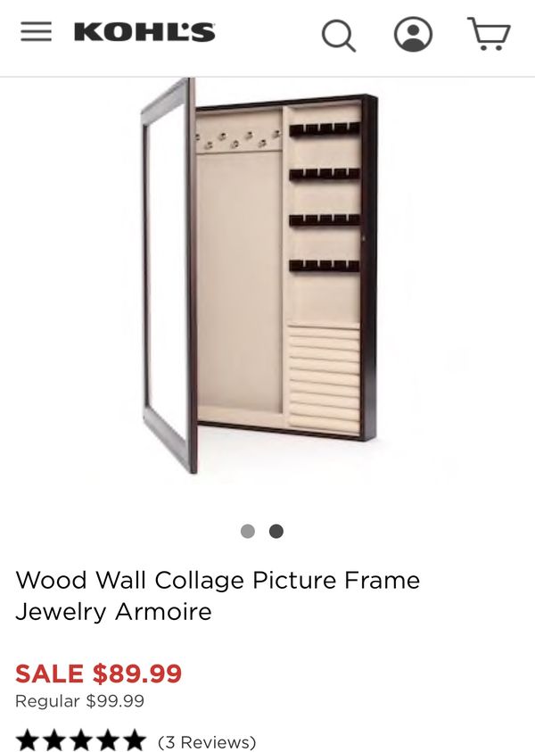 Beautiful Wall Collage Picture Frame Jewelry Armoire Sleek Sy For In Queens Ny Offerup