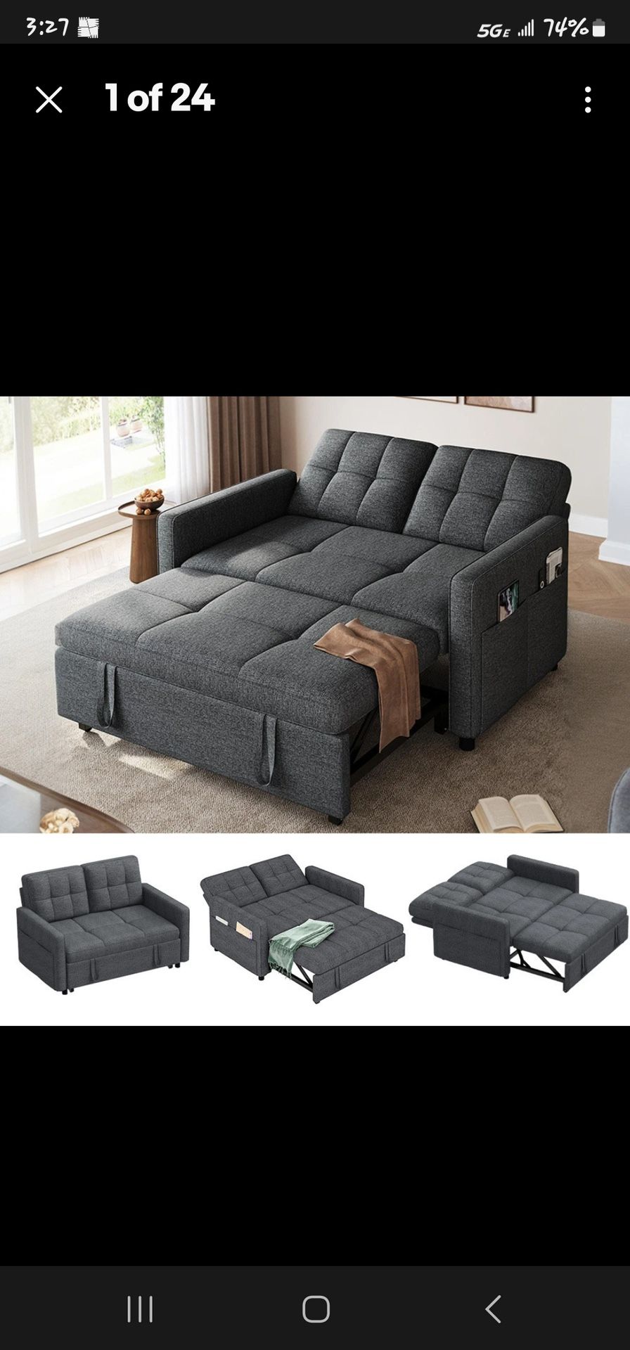 SOFA SLEEPER ALREADY ASSEMBLED 