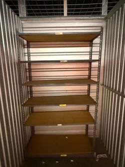 Storage shelves