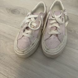 Lilac Converse Platforms