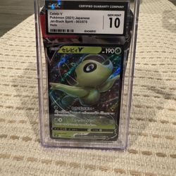 CELEBI V POKEMON GRADED 10