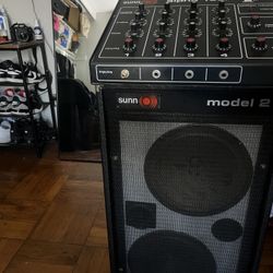 Sunn Alpha Four 100 Watt PA and Sunn Amplifier guitar amp