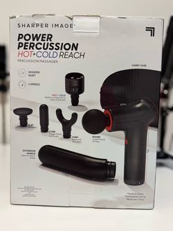 Sharper Image Hot + Cold Reach Power Percussion Massager