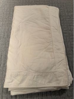 West Elm King White Duvet Cover