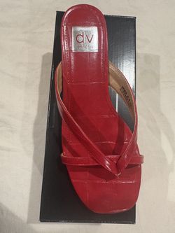 Red Kitten Heels