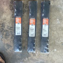 48 inch commercial riding mower blades three pack
