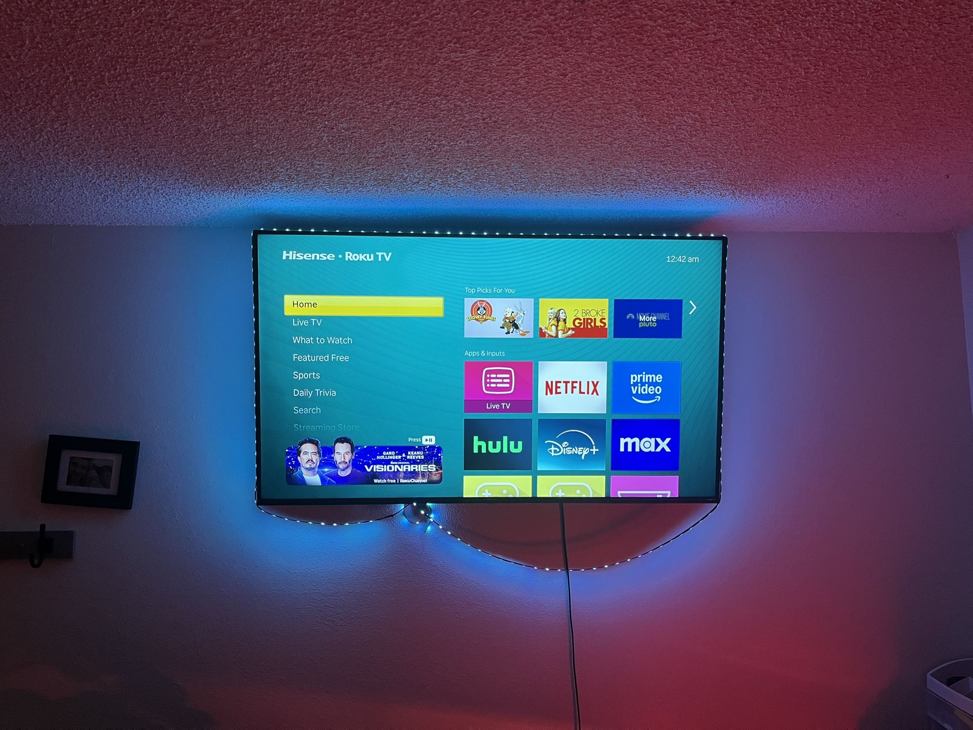 58 In Hisense Roku Tv And Wall Mount