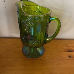 Carnival Glass Water Pitcher