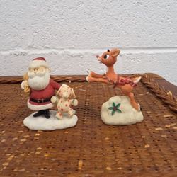 Rudolph & Santa Figurine Set – Enesco Rudolph and the Island of Misfit Toys (HS)