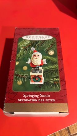Hallmark Keepsake Springing Santa 2001 Ornament