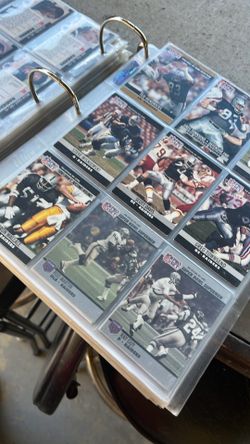 Cartas de jugadores de fútbol americano de los Raiders