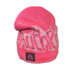 Rhinestone Knit Beanie Hat 