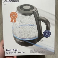 Chefman 1L Electric Glass Kettle
