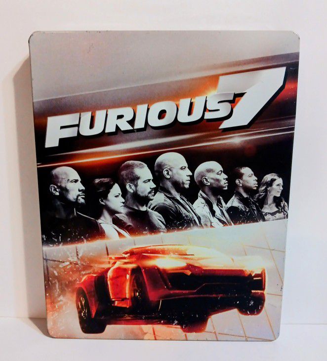 Furious 7 L.E. Blu-ray & DVD Digital Steelbook No Scratches On The 2 Set Discs 