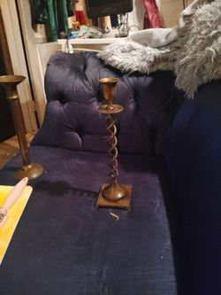 Vintage Brass Candlestick Holder