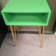 Green And Gold Side Table