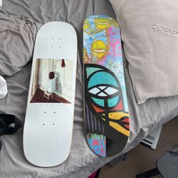2 Pristine skateboard decks