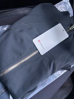 Lululemon Black jacket with Gold Zippers
