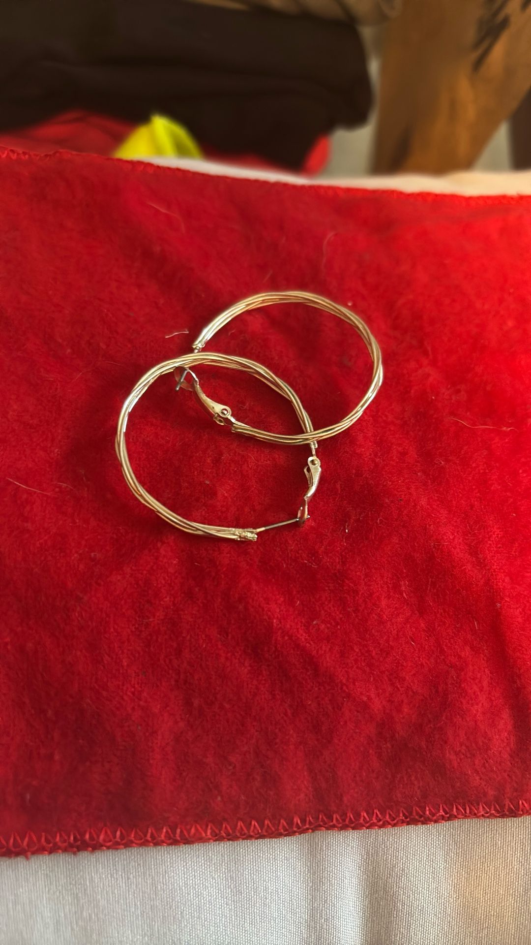 Sterling silver hoop, earrings, medium