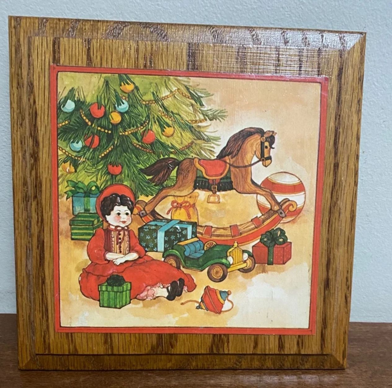 Vintage Wooden Christmas Wall Art