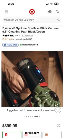 Dyson V8 Cyclone Cordless Stick Vacuum