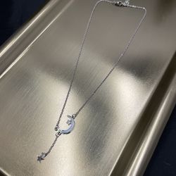 New Casual Necklace With Moon And Star