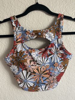 Size XS floral Sports bra 