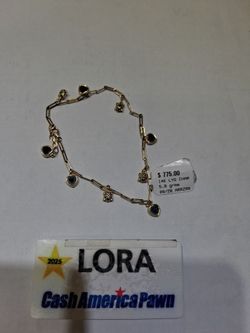 14K Yellow Gold Charm Bracelet
