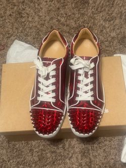 RED SPIKE CHRISTIAN LOUBOUTIN SNEAKERS