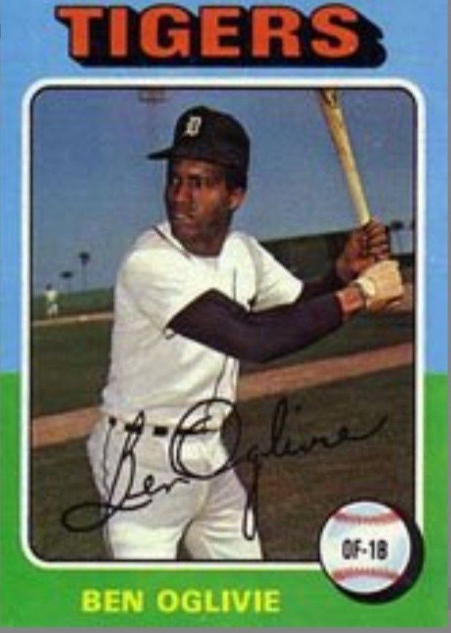 1975 Topps Regular (Baseball) Card# 344 Ben Oglivie of the Detroit Tigers 