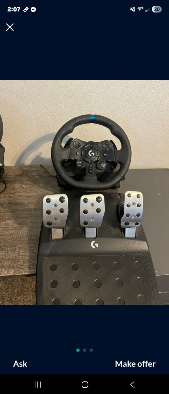 G923 Logitech Wheel And Pedals
