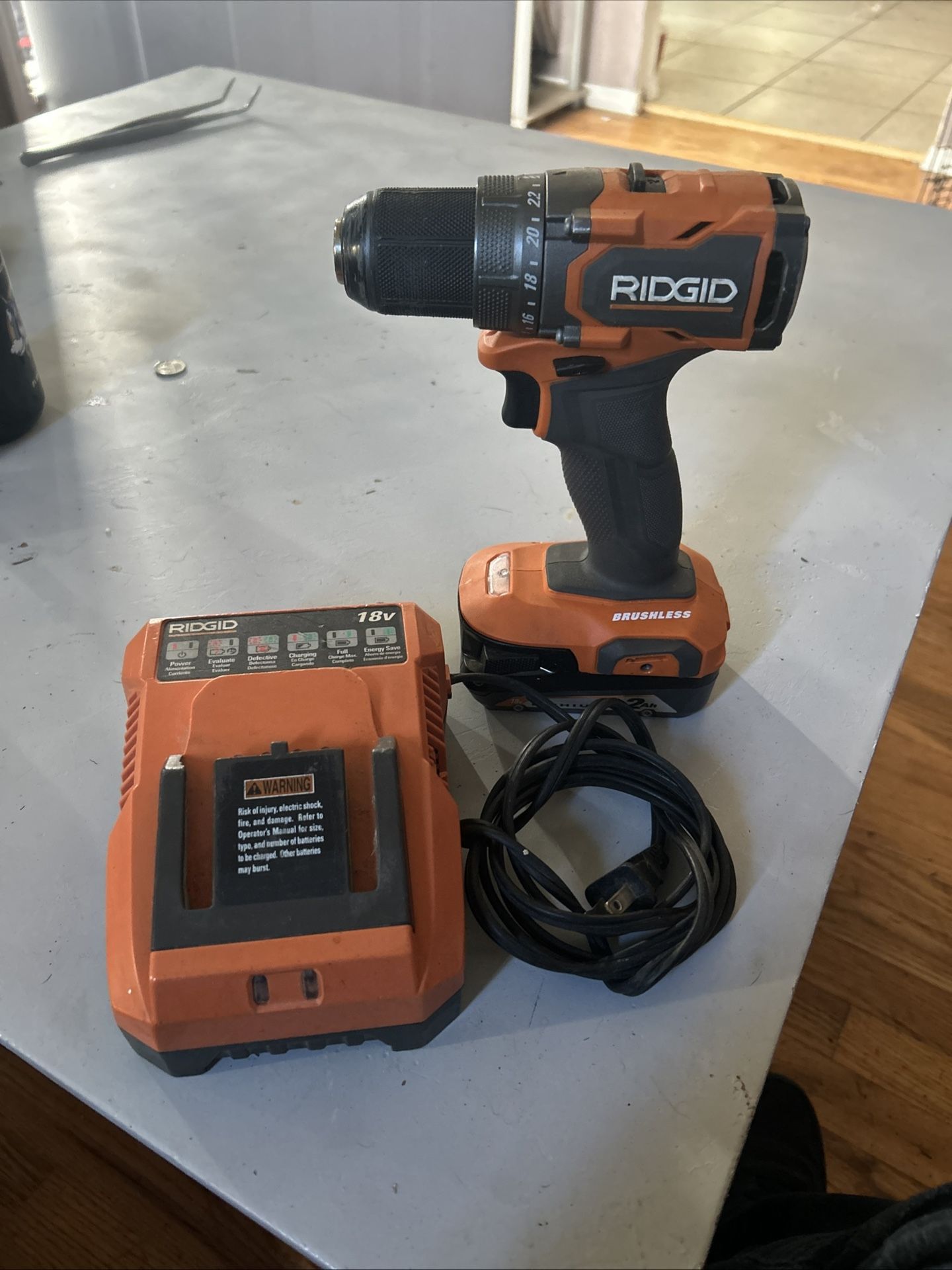 Rigid 18v Brushless Drill