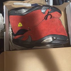 Red Ferrari Jordan 14 Retro