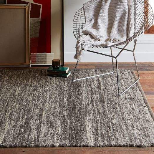 West Elm Sweater Wool Rug — Charcoal