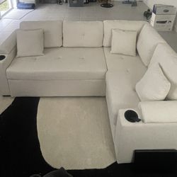 Upholstered Sleeper Sofa 