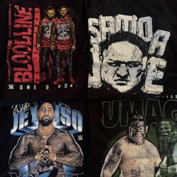 WWE AEW Bloodline Samoan Wrestling T Shirts Usos Jey Samoa Joe Umaga