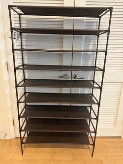 9-Tier Freestanding Shoe Rack Organizer