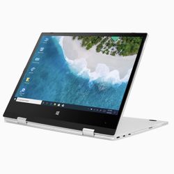  2 in 1 Laptop, 11.6 Inch Touchscreen Laptop (Intel N4100 2.4GHz, 4GB DDR4, 64GB SSD, Windows 10 Pro) with FHD Display, Ultra Thin & Light, Meta