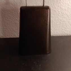 GORGEOUS 6" Steel Cow Bell with Handle and Antique Copper Finish.

