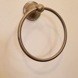 Brushed Nickel Towel Holders 