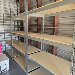Storage Shelves 4 ft W x 2 ft D Boltless Heavy Duty Supply Shelving Delivery Available