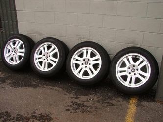 *** 17" FORD MUSTANG 5X114 WHEELS AND LIKE NEW TIRES ***