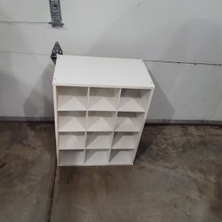 White Wood Shoe Cubby