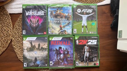 Xbox series x xbox one games fc25 nba 2k25 hogwarts redfall