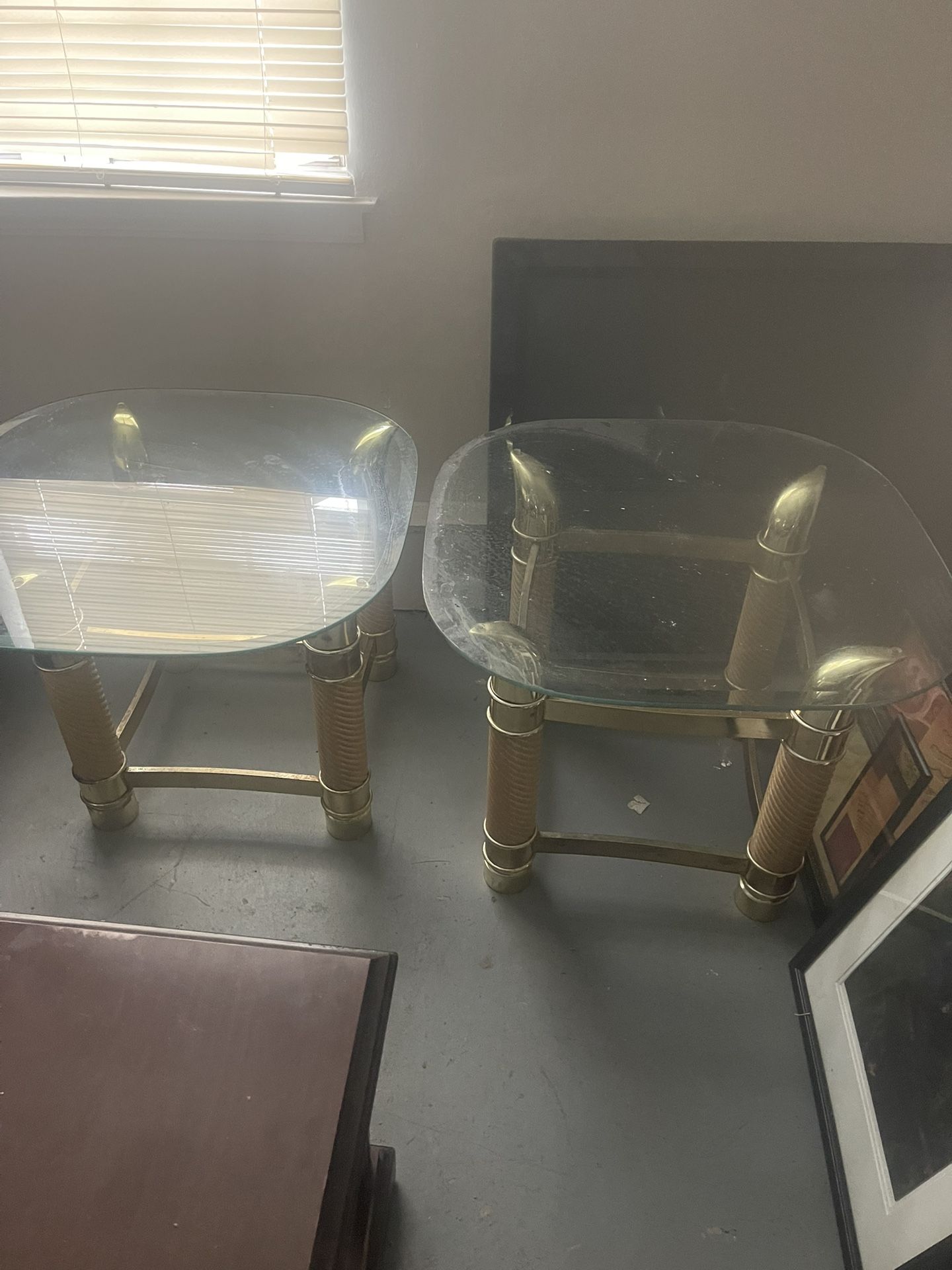 Glass End Table