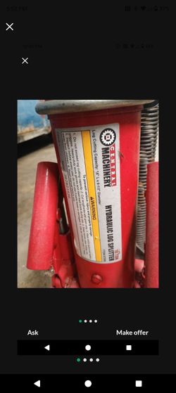 Hydraulic Wood Splitter $90 Or Best Offer