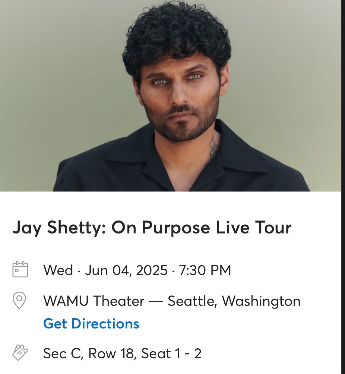 Jay Shetty: On Purpose Live Tour Tickets