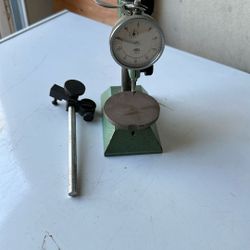 Vintage German Dial Indicator Tool with Stand – Precision Machinist / Watchmaker Gauge