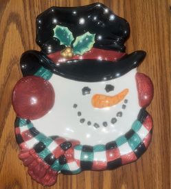 Snowman plate
