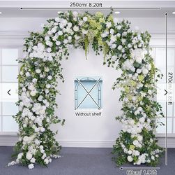 Angela Flower Luxury White Floral Wedding Arch